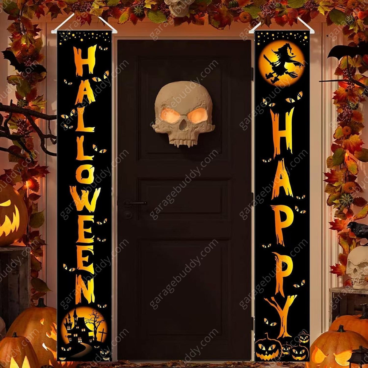 GarageBuddy Halloween Porch Signs