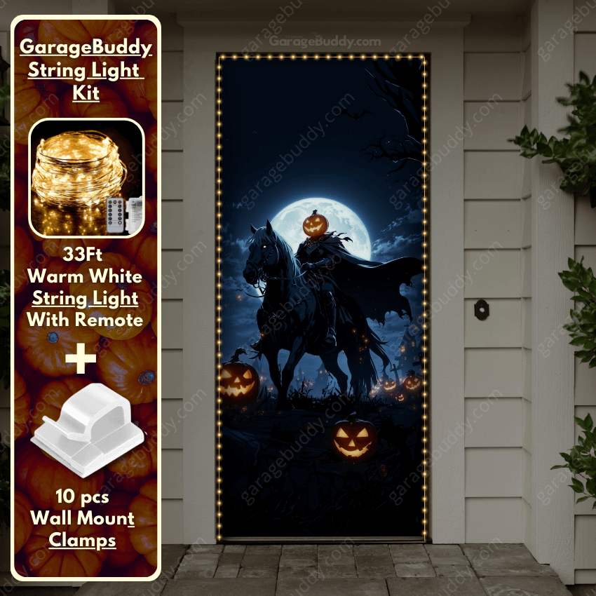 Headless Horseman | Halloween Front Door Cover