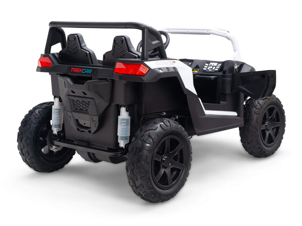 24V TREKCAR Rayder Ride-On Buggy - White