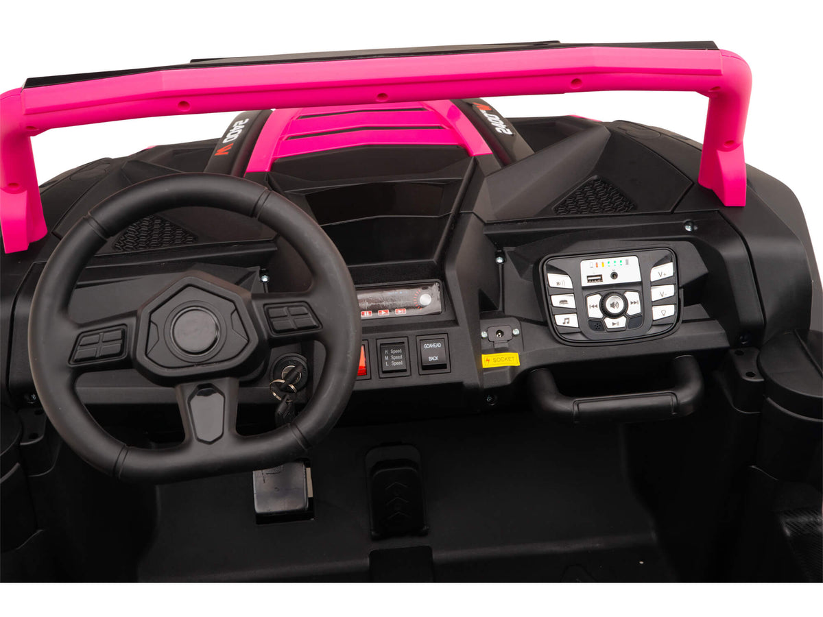 24V TREKCAR Rayder Ride-On Buggy - Pink