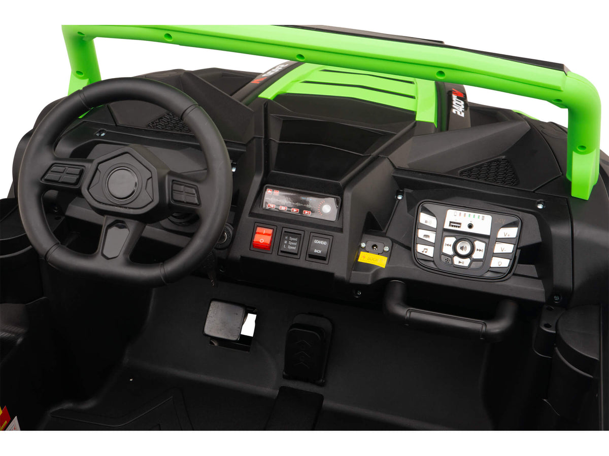 24V TREKCAR Rayder Ride-On Buggy - Green
