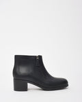 Chanel Black PVC Rubber CC Logo Ankle Booties - 38