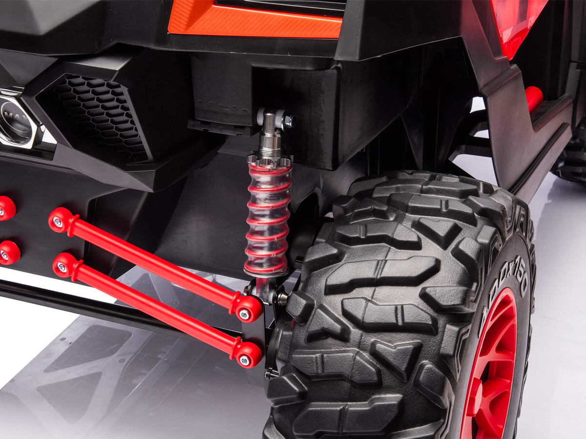 24V Ridington MAX-R All Terrain Ride-On Buggy with Remote - Red