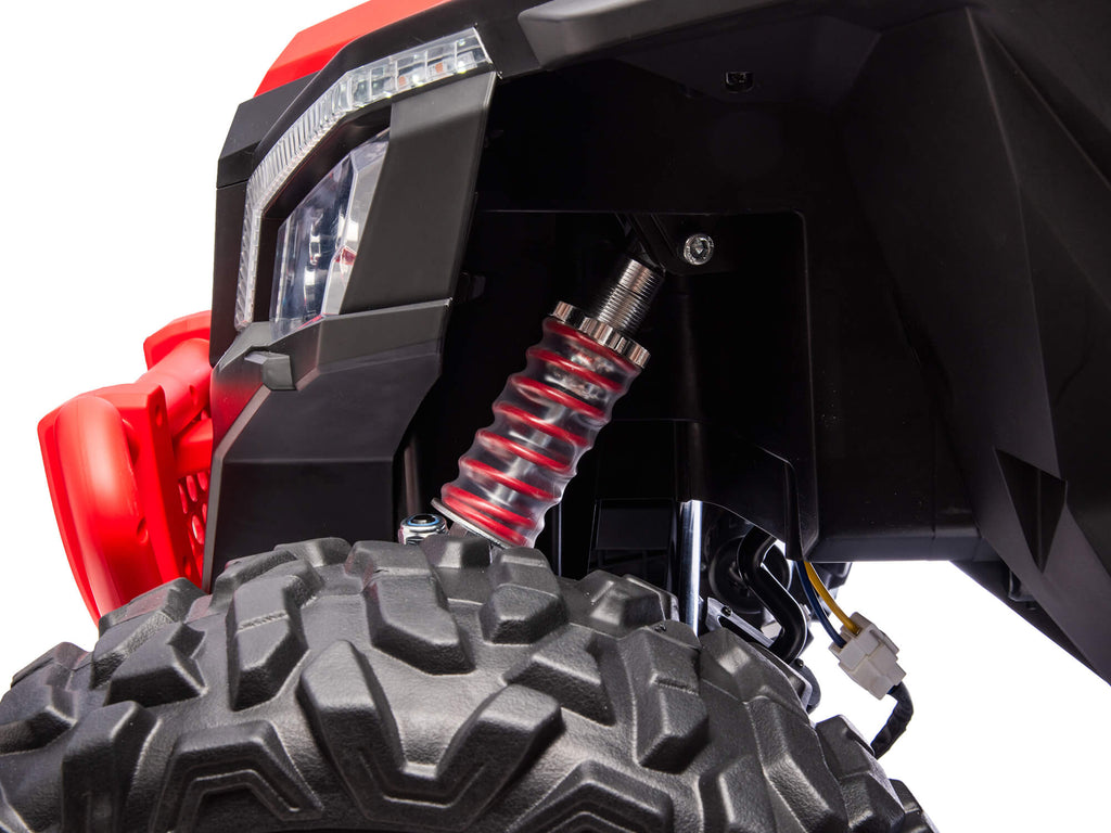 24V Ridington MAX-R All Terrain Ride-On Buggy with Remote - Red