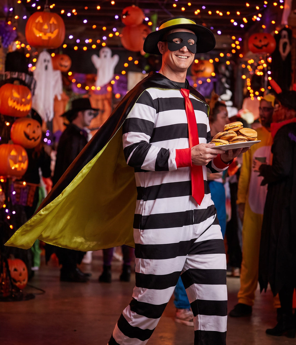 Men's Hamburger Thief Costume