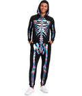 Men's Iridescent Skeleton Costume