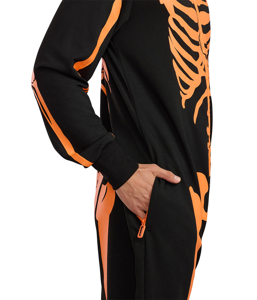 Men's Pumpkin Head Skeleton Costume