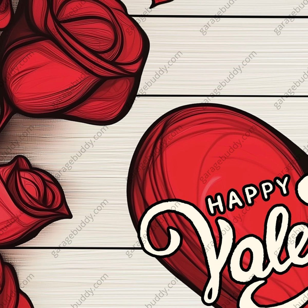 Valentine's Day (Roses) | Festive Garage Door Cover