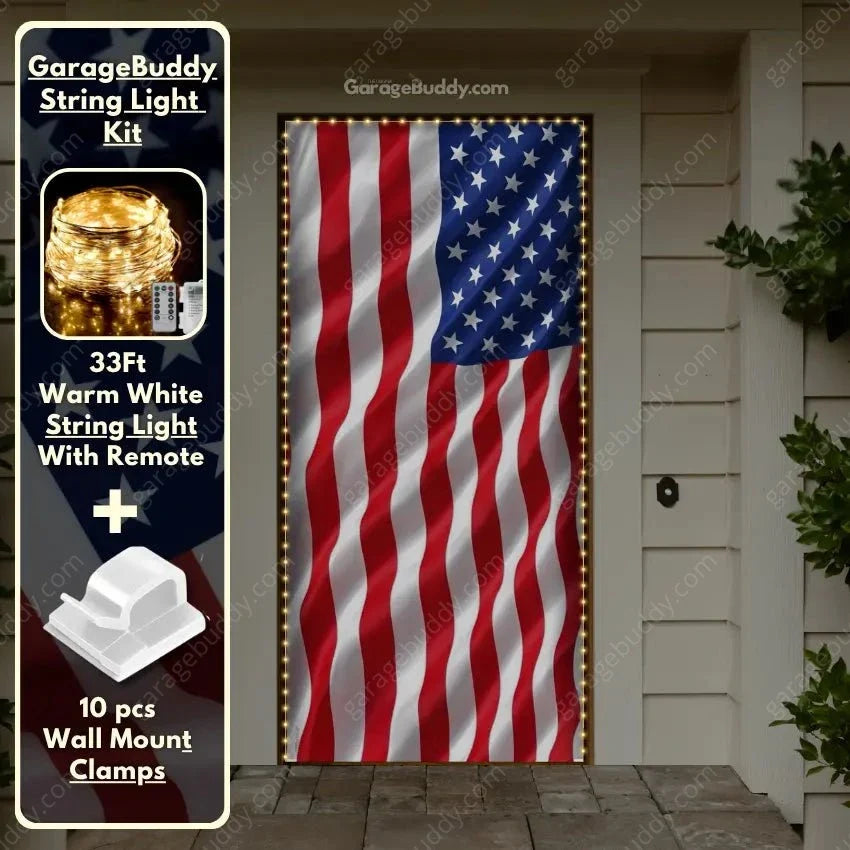 American Patriotic Front Door Covers
