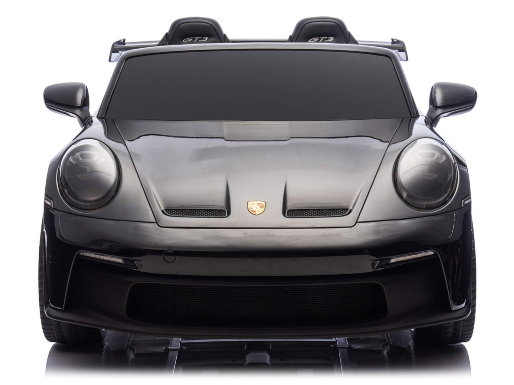 24V Porsche 911 GT3 Kids 2-Seater Ride On Car - Black