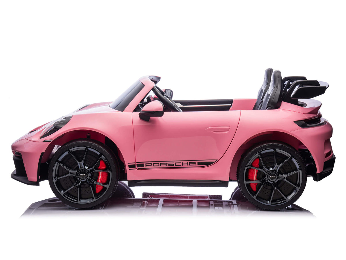 24V Porsche 911 GT3 Kids 2-Seater Ride On Car - Pink