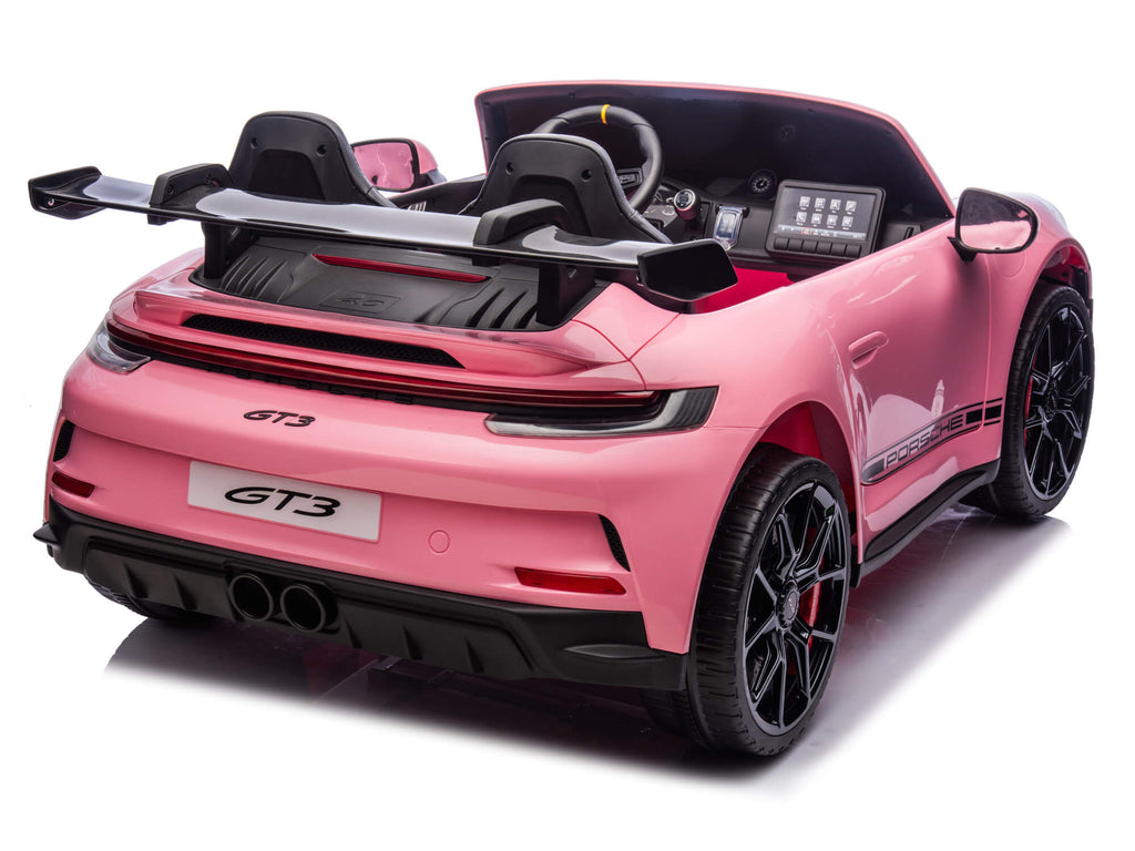 24V Porsche 911 GT3 Kids 2-Seater Ride On Car - Pink