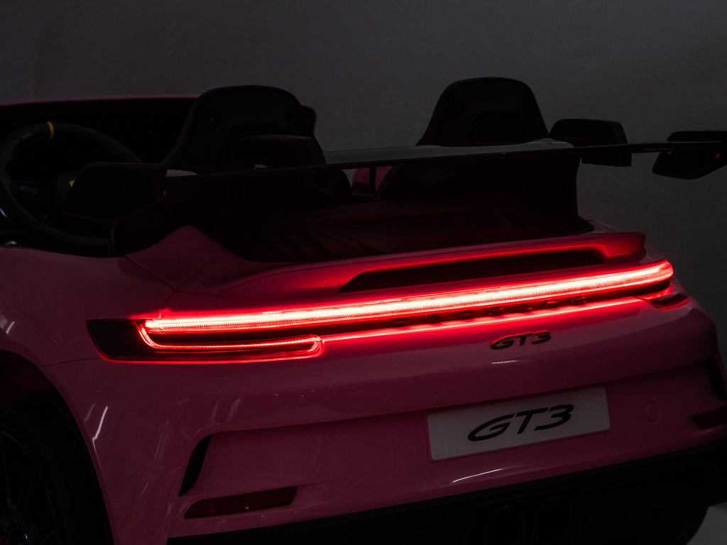24V Porsche 911 GT3 Kids 2-Seater Ride On Car - Pink