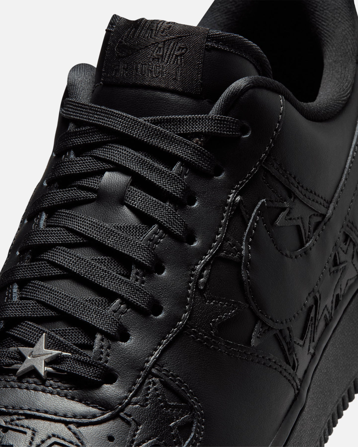 Nike Air Force 1 '07 Edge Black/Black-Metallic Silver