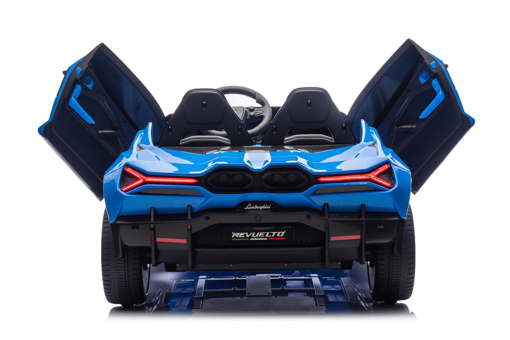 24V / 9 MPH Lamborghini Revuelto Two-Seater Kids Ride On Car – Blue