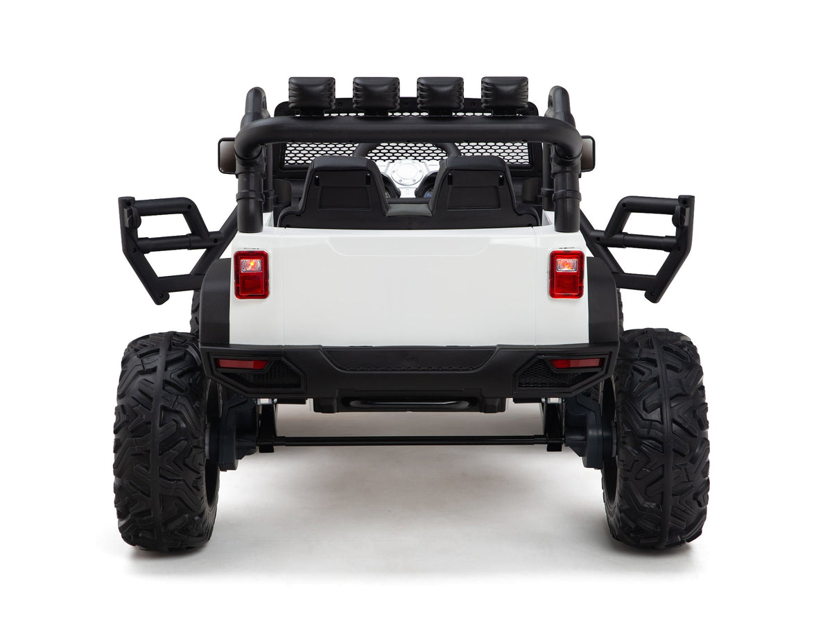 Nighthawk Kids 24V Battery Operated Ride On Truck With Remote - White