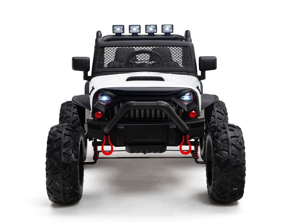 Nighthawk Kids 24V Battery Operated Ride On Truck With Remote - White