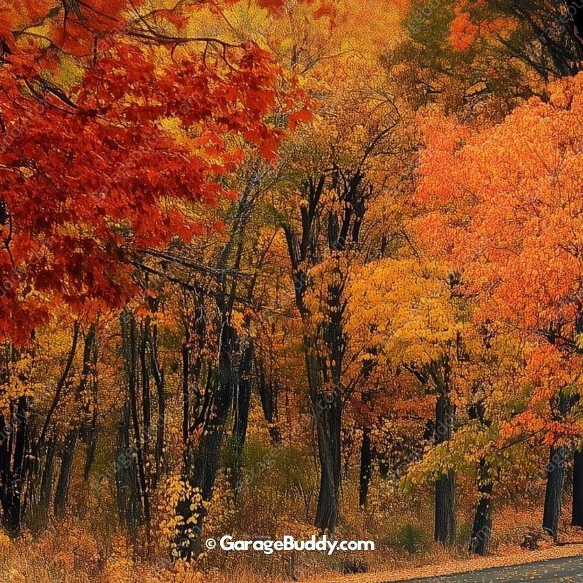 Autumn Road | Nature Garage Door Cover